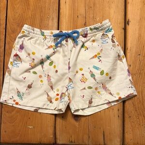 Colorful Desert Patterned Kids Shorts with Blue Drawstring BRAND NEW!